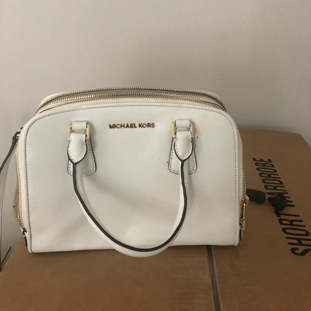 White Michael Kora handbag
